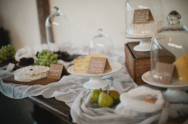 Wedding food ideas - cheese table