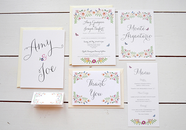 Wedding invitations stationery