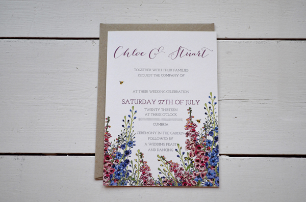 Printed wedding invitations london