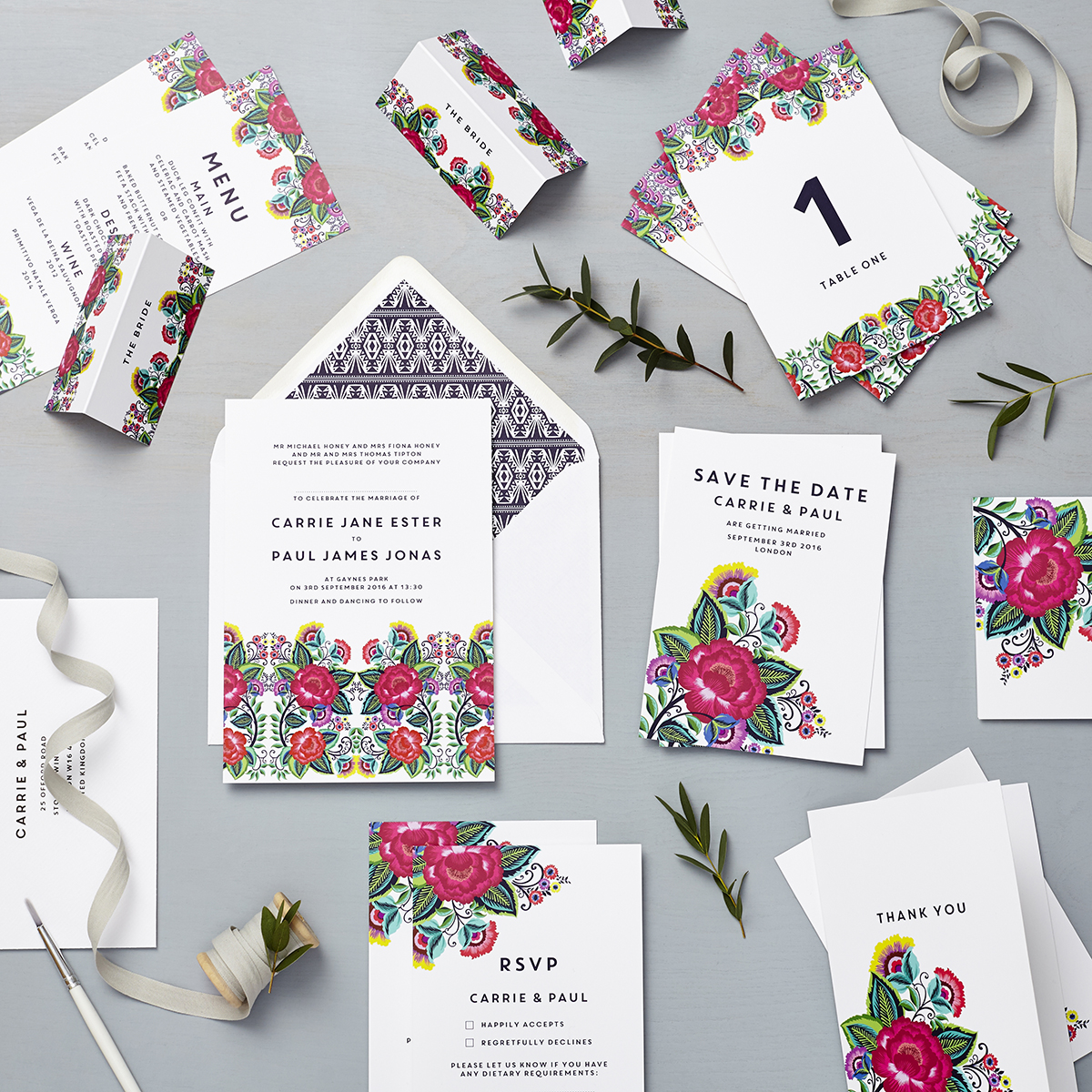 Lucy says I do wedding collections_floral folk multi