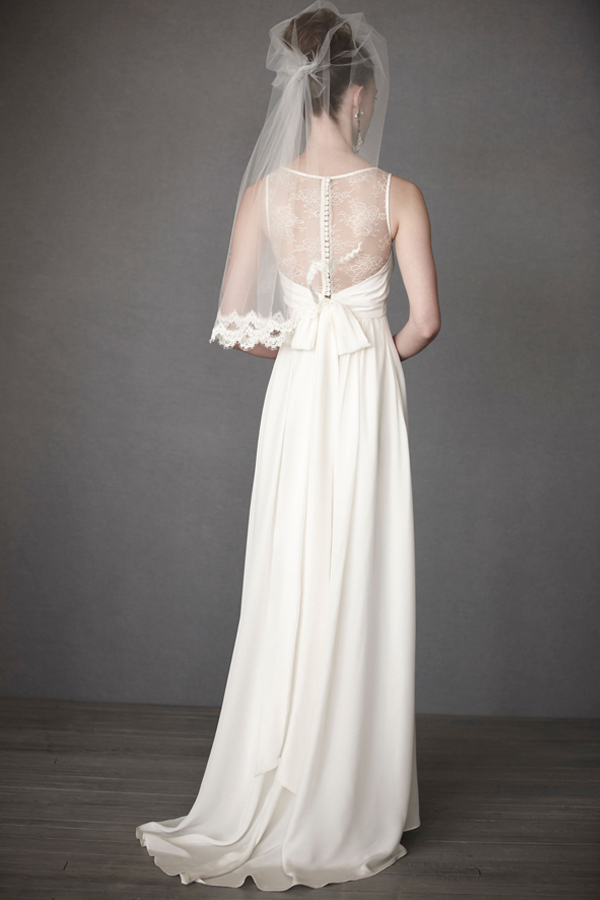 panes of lace wedding gown BHLDN