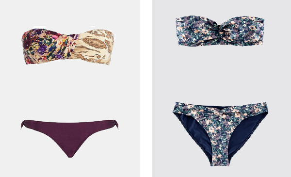 honeymoon attire ideas Savannah Splice Drape & H&M Bikinis