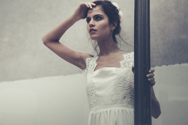 wedding dress lace Laure de Sagazan 2012 collection 