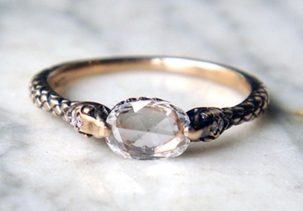 wedding ring and engagement ring ideas Rapture ring with gem