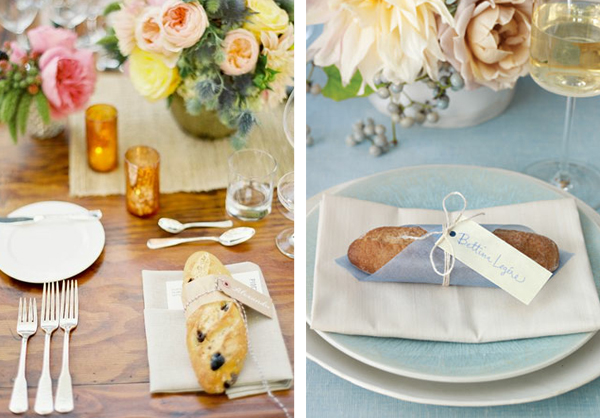 Wedding table ideas - pretty place settings