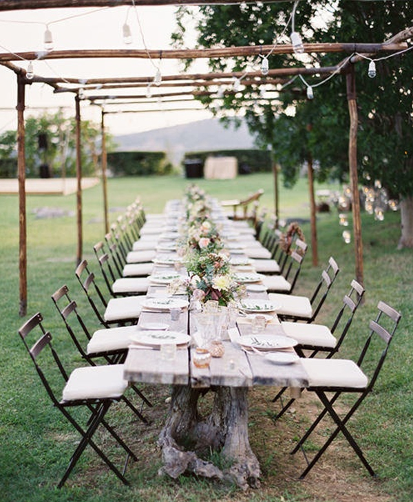 Wedding ideas - intimate garden party