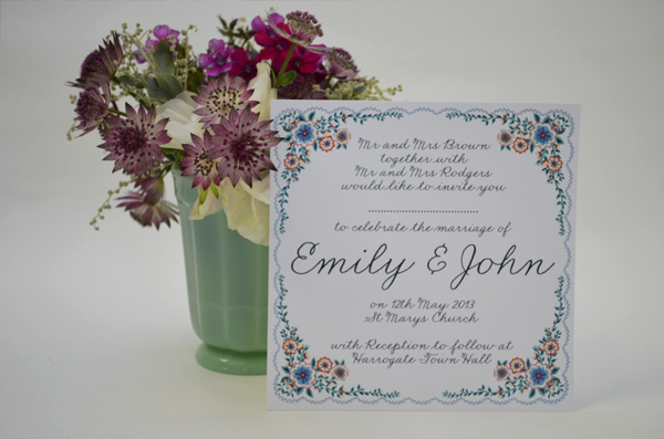 Wedding Stationery - English Summer Garden wedding invitations
