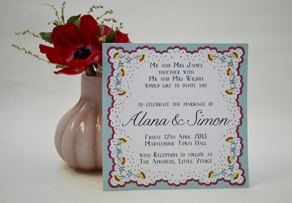 wedding invitations - spring petals collection