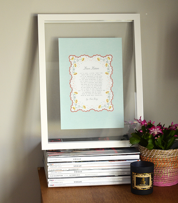 personalised wedding print_lucysaysido spring petals collection