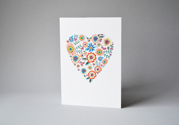 flower heart card @lucysaysido #valentines