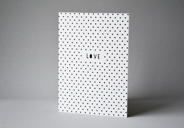 polka dot love card @lucysaysido #valentines