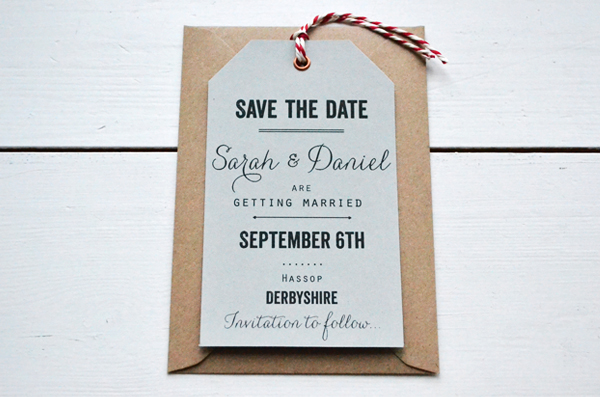 vintage luggage tag save the date @lucysaysido