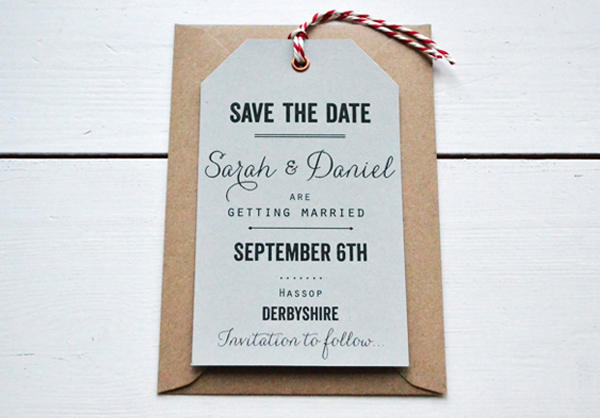 vintage luggage tag save the date @lucysaysido
