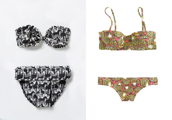 Lenny Niemeyer Horses Bikini and j crew kiwi bikini