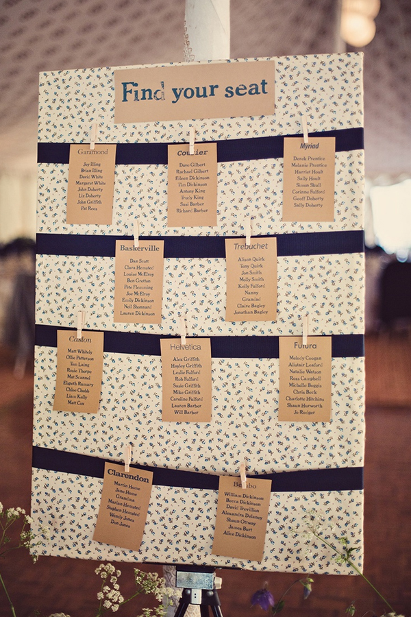 wedding seating plan ideas