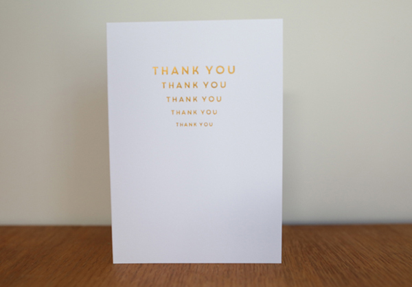 Lucy says I do Gold Foil thank you cards_feat