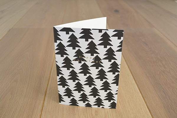 LucysaysIdo new Christmas card designs 2014_gold foil letterpress tree pattern