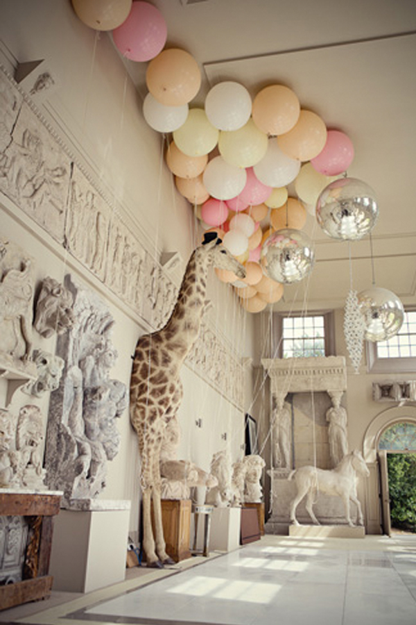 weddings with balloons ideas giraffe Aynhoe Park lucysaysido