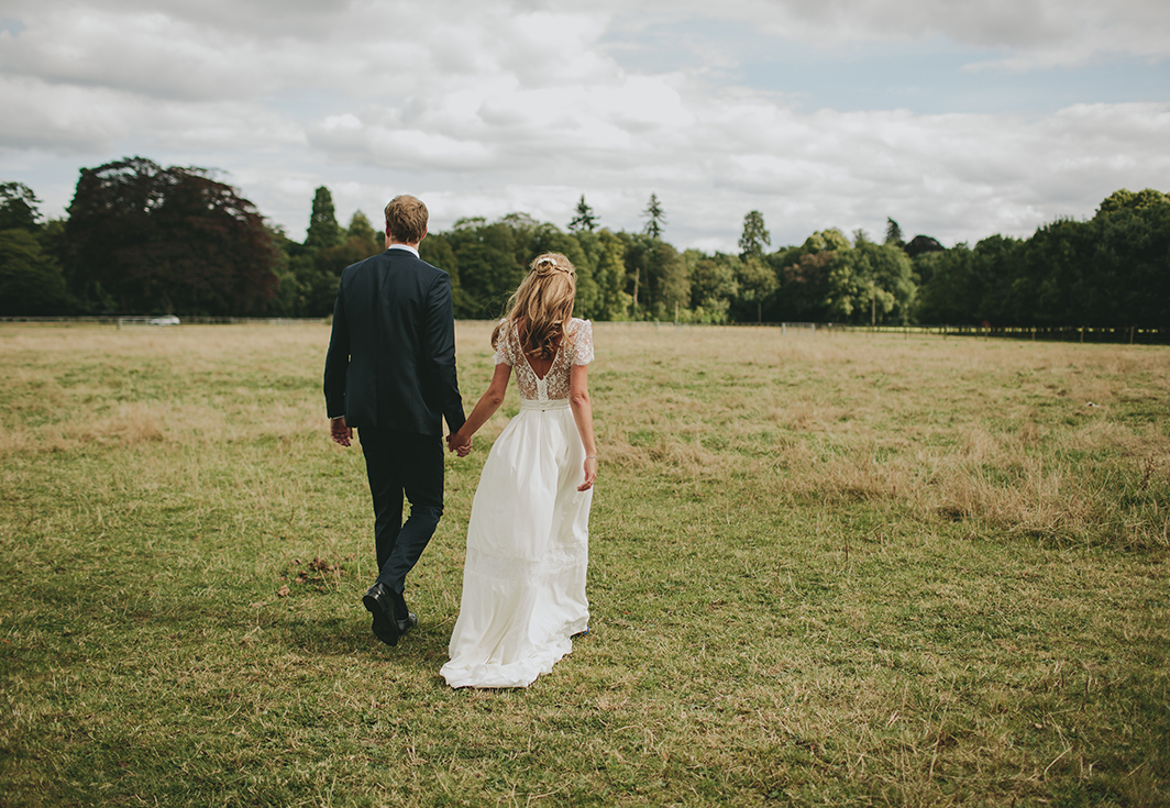 Danish English wedding photographer Emilie White Laure de Sagazan dress lucysaysido stationery feat