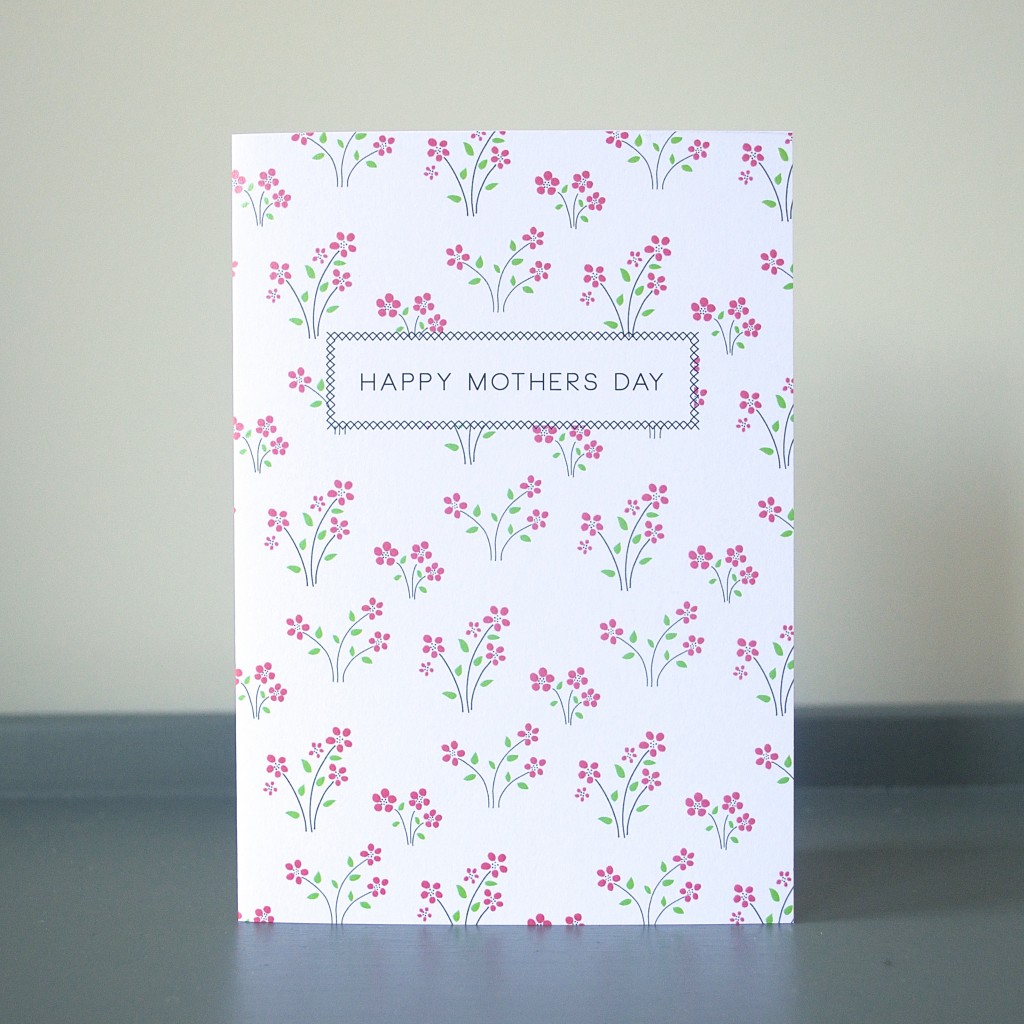 Lucy says I do Happy mothers day Pink Daisy Card mothers day
