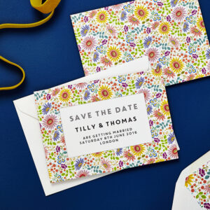 Lucy says I do save the date_bright flowers