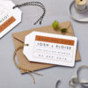 Lucy says I do save the date_retro school burnt orange tag