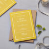 Lucy says I do save the date_retro school mustard pos