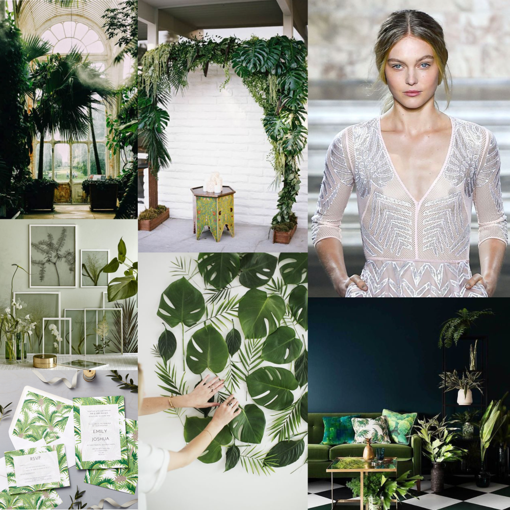 Lucy says I do tropical wedding stationery collection mood board