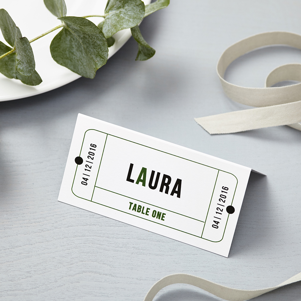 Lucy says I do cinema wedding place card016