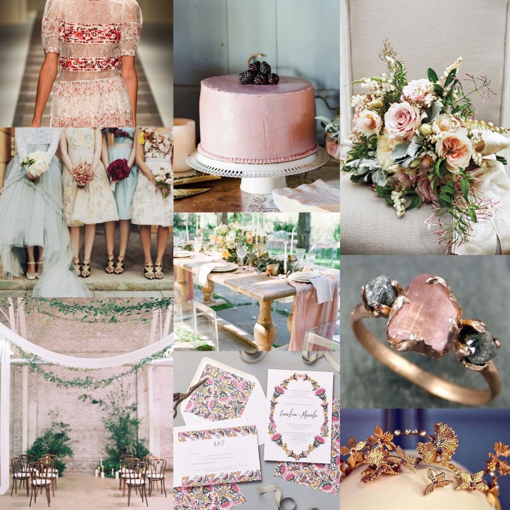 Lucy says I do Martha wedding stationery collection mood board