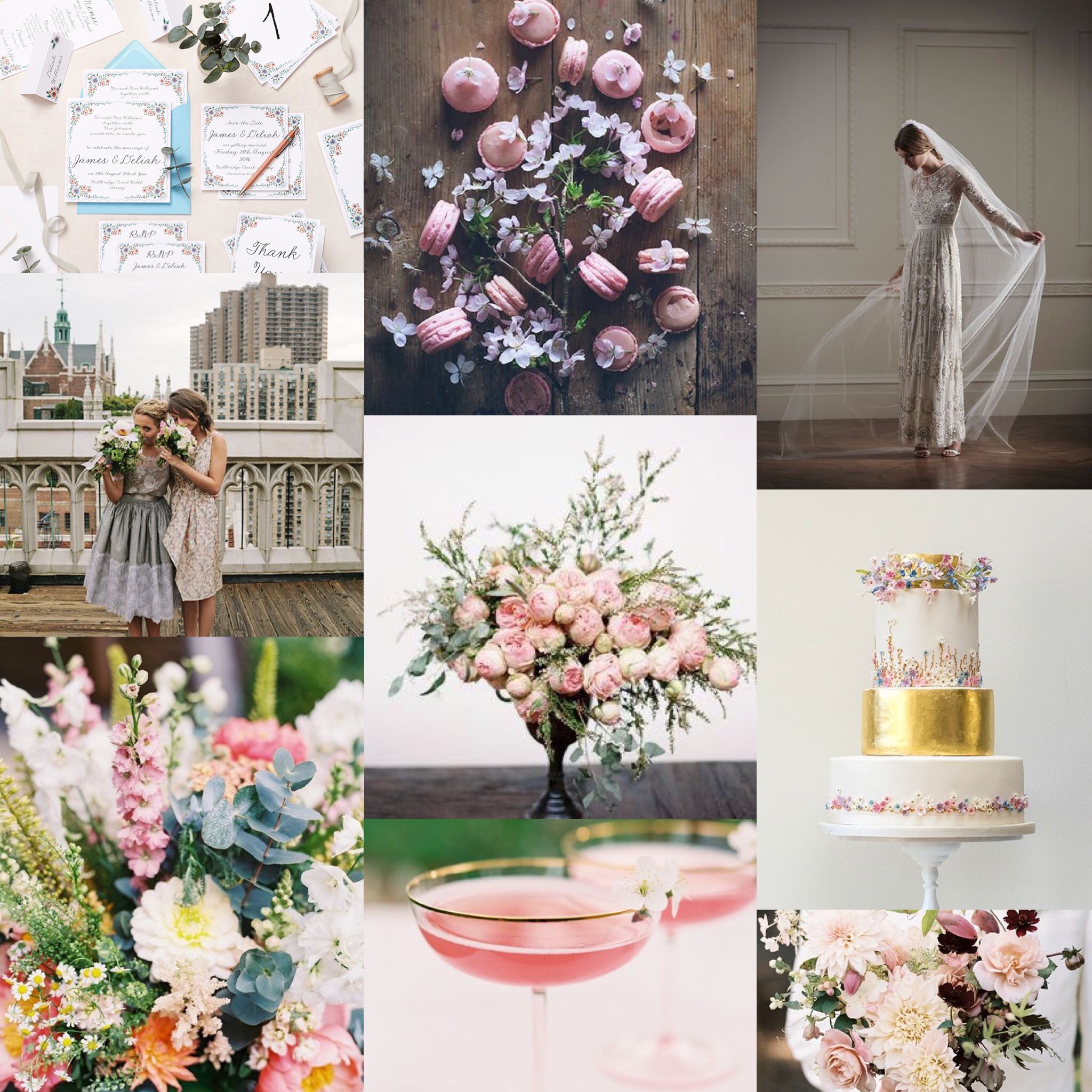 Lucy says I do English Summer Garden Wedding stationery design inspiration board