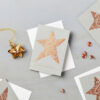 Lucy says I do Christmas star paisley charity card copper foil