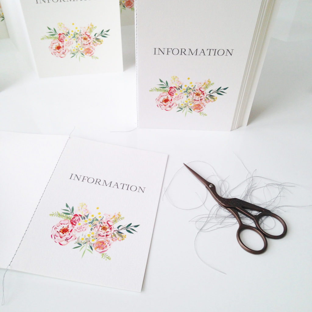 bespoke wedding invitation stationery flowers summer pastel