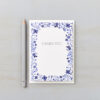 LSID greetings card danish floral blue