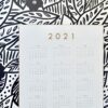 2021 large wall calendar 50x70 cm decorative botanical poster art print