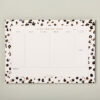 A4 Cheetah Print weekly desk planner 50 pages