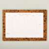 A4 mustard Leopard Print weekly planner WP102 50 pages notepad