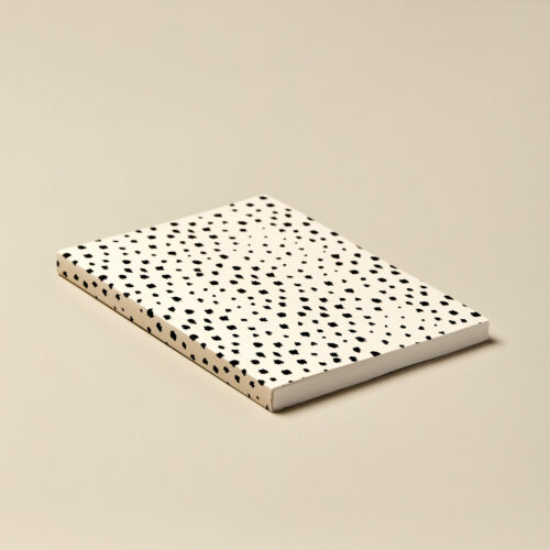 A5 Layflat notebook ruled pages journal OTA bound animal print 184 pages