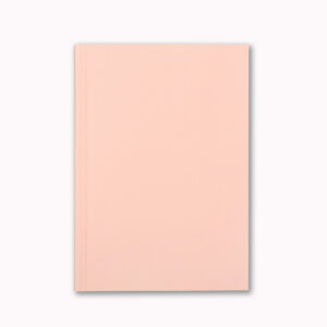 A5 Layflat notebook lined journal soft pink cover OTA bound