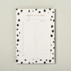 LSID A5 day planner desk notepad dalmatian animal print