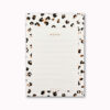 A5 desk notepad cheetah animal print design