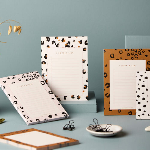 A6 list pad desk notepads styled front page