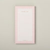 to do list notepad small gift pink gingham check