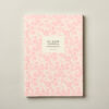 Beautiful Book Journal Reading Log Pink Flowers Cover design