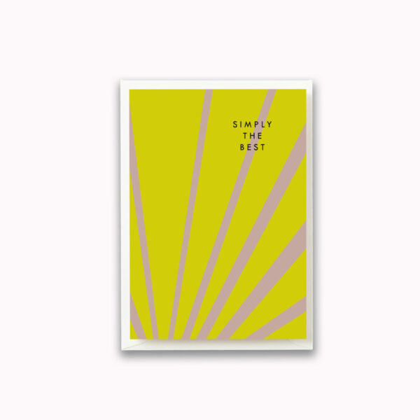 You are simply the best card sunshine person card