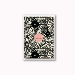 Get well soon card soft pink floral card