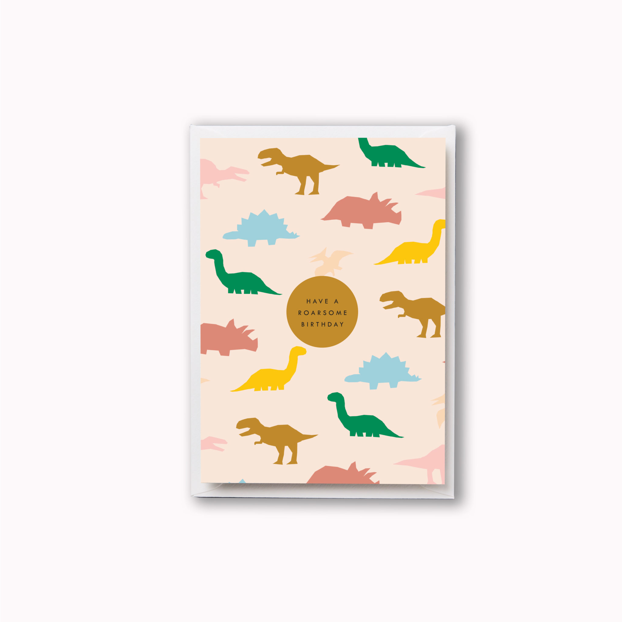 Personalised 'Have a Roarsome Birthday' Dinosaur Card - Bespoke Gifts