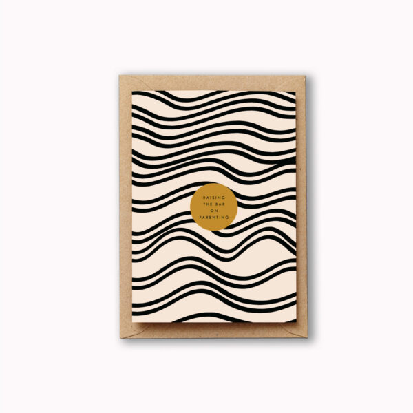 Raising the bar on parenting card waves pattern
