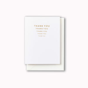 Thank you thank you card Gold foil thank you cards