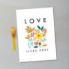 Bright Floral Love Print